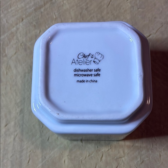 White Ceramic Storage Container - Picture 2 of 4